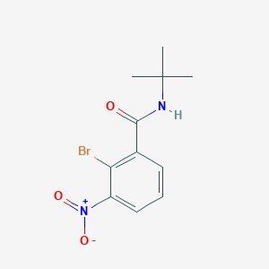 molecular formula C11H13BrN2O3 B8575453 2-bromo-N-tert-butyl-3-nitrobenzamide 