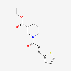 Ethyl 1-(3-(2-thienyl)acrylyl)-3-piperidinecarboxylate