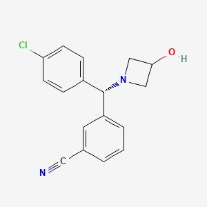 3-[(S)-(4-chlorophenyl)(3-hydroxyazetidin-1-yl)methyl]benzonitrile