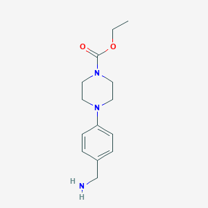 Ethyl-4-[4-(aminomethyl)phenyl]-1-piperazine carboxylate