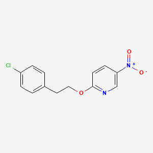 2-[2-(4-Chlorophenyl)ethoxy]-5-nitropyridine