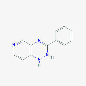 molecular formula C12H10N4 B8575606 3-Phenyl-1,2-dihydropyrido[3,4-e][1,2,4]triazine CAS No. 60445-75-2