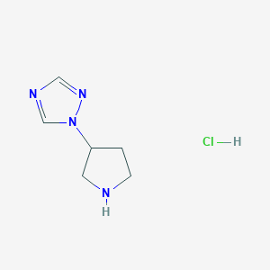 1-(pyrrolidin-3-yl)-1H-1,2,4-triazole hydrochloride