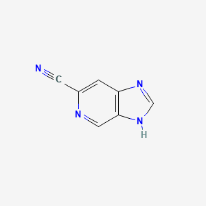 molecular formula C7H4N4 B8575696 3H-imidazo[4,5-c]pyridine-6-carbonitrile 