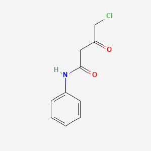 molecular formula C10H10ClNO2 B8575734 Butanamide, 4-chloro-3-oxo-N-phenyl- CAS No. 39082-00-3