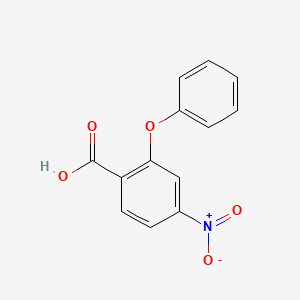molecular formula C13H9NO5 B8575785 p-Nitrophenoxybenzoic acid 