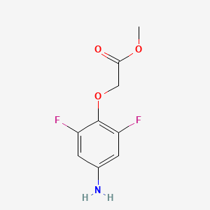 molecular formula C9H9F2NO3 B8575793 Methyl (4-amino-2,6-difluorophenoxy)acetate CAS No. 192650-84-3