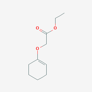 molecular formula C10H16O3 B8575795 Ethyl [(cyclohex-1-en-1-yl)oxy]acetate CAS No. 64825-54-3