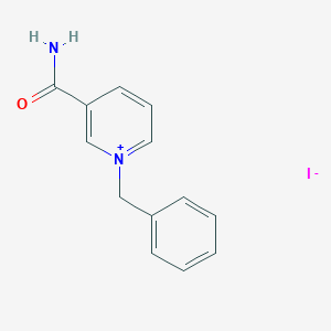 molecular formula C13H13IN2O B8575798 1-Benzyl-3-carbamoylpyridin-1-ium iodide 