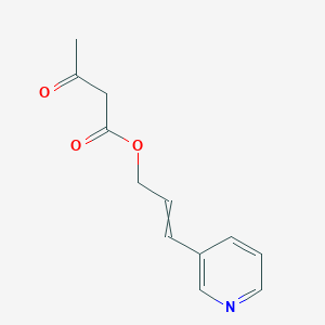 molecular formula C12H13NO3 B8575931 3-(Pyridin-3-yl)prop-2-en-1-yl 3-oxobutanoate CAS No. 193822-40-1