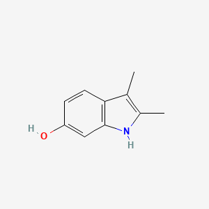 molecular formula C10H11NO B8575944 2,3-dimethyl-6-hydroxy-1H-indole CAS No. 36729-23-4