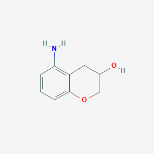 molecular formula C9H11NO2 B8575966 5-Aminochroman-3-ol 