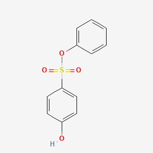molecular formula C12H10O4S B8575968 Benzenesulfonic acid, 4-hydroxy-, phenyl ester CAS No. 62287-53-0