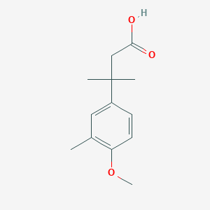 molecular formula C13H18O3 B8576001 3-(3-Methyl-4-methoxyphenyl)-3-methylbutyric acid 