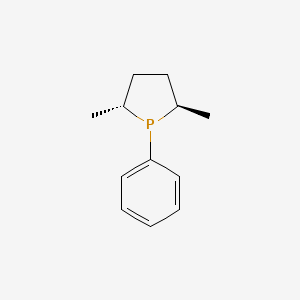 molecular formula C12H17P B8576021 (R,R)-2,5-Dimethyl-1-phenyl-phospholane 