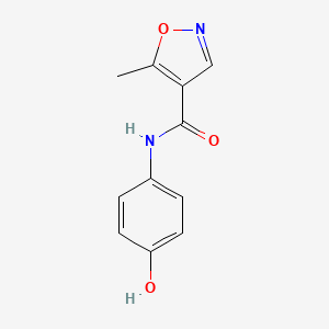 molecular formula C11H10N2O3 B8576032 N-(4-Hydroxyphenyl)-5-methyl-1,2-oxazole-4-carboxamide CAS No. 67387-51-3