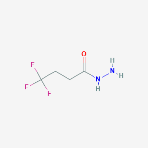 molecular formula C4H7F3N2O B8576049 4,4,4-Trifluorobutanehydrazide 