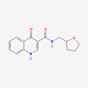 molecular formula C15H16N2O3 B8576059 N-tetrahydrofurfuryl 4-oxo-1,4-dihydro-quinoline-3-carboxamide 