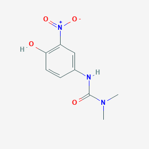 molecular formula C9H11N3O4 B8576157 N'-(4-Hydroxy-3-nitrophenyl)-N,N-dimethylurea CAS No. 64497-41-2