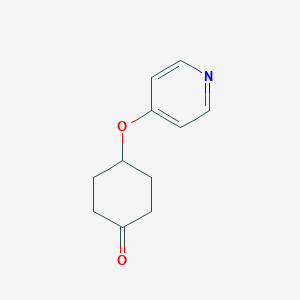 molecular formula C11H13NO2 B8576164 4-(Pyridin-4-yloxy)cyclohexanone 