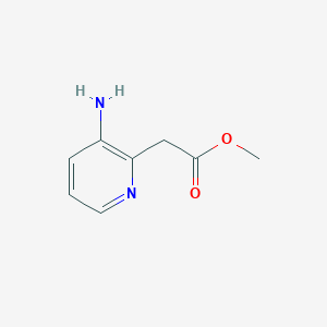 molecular formula C8H10N2O2 B8576184 Methyl 2-(3-aminopyridin-2-yl)acetate 