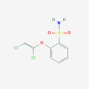molecular formula C8H7Cl2NO3S B8576245 2-[(1,2-Dichloroethenyl)oxy]benzene-1-sulfonamide CAS No. 82020-68-6