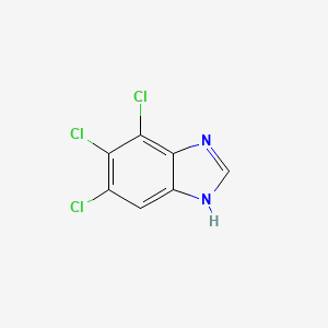 molecular formula C7H3Cl3N2 B8576253 4,5,6-trichloro-1H-benzoimidazole CAS No. 4812-43-5