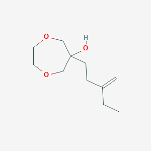 6-(3-Methylidenepentyl)-1,4-dioxepan-6-ol