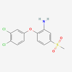Benzenamine, 2-(3,4-dichlorophenoxy)-5-(methylsulfonyl)-