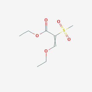 Ethyl 3-ethoxy-2-(methanesulfonyl)prop-2-enoate