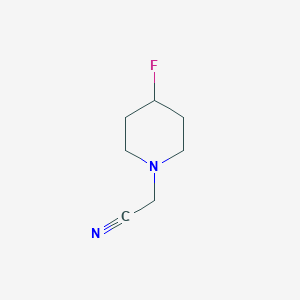 molecular formula C7H11FN2 B8576389 (4-Fluoro-piperidin-1-yl)-acetonitrile 