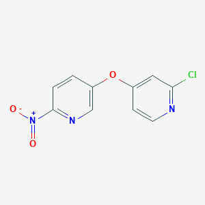 molecular formula C10H6ClN3O3 B8576397 2-Chloro-4-(6-nitropyridin-3-yloxy)pyridine 