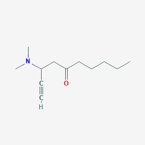 3-(Dimethylamino)dec-1-YN-5-one