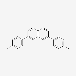 molecular formula C24H20 B8576496 Naphthalene,2,7-bis(4-methylphenyl)- 