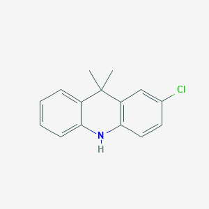 molecular formula C15H14ClN B8576499 2-Chloro-9,9-dimethyl-9,10-dihydroacridine 