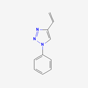 molecular formula C10H9N3 B8576517 1-Phenyl-4-vinyl-1H-1,2,3-triazole 