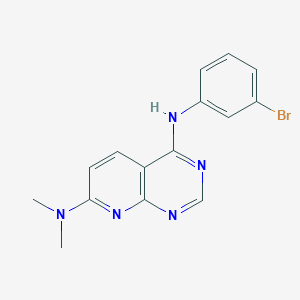 4-N-(3-bromophenyl)-7-N,7-N-dimethylpyrido[2,3-d]pyrimidine-4,7-diamine