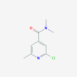 molecular formula C9H11ClN2O B8576525 2-Chloro-6,N,N-trimethyl-isonicotinamide 