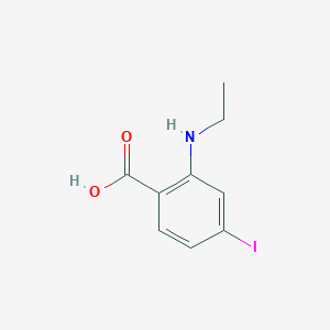 molecular formula C9H10INO2 B8576547 2-Ethylamino-4-iodo-benzoic acid 