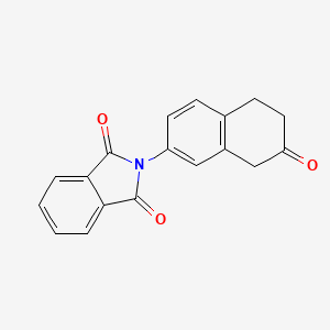 molecular formula C18H13NO3 B8576595 2-(7-oxo-5,6,7,8-tetrahydronaphthalen-2-yl)-1H-isoindole-1,3(2H)-dione 