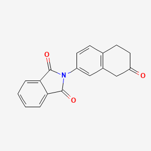 2-(7-oxo-6,8-dihydro-5H-naphthalen-2-yl)isoindole-1,3-dione