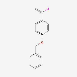 molecular formula C15H13IO B8576608 1-(Benzyloxy)-4-(1-iodoethenyl)benzene CAS No. 821798-73-6
