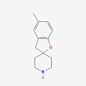 molecular formula C13H17NO B8576654 5-methyl-3H-spiro[1-benzofuran-2,4'-piperidine] 
