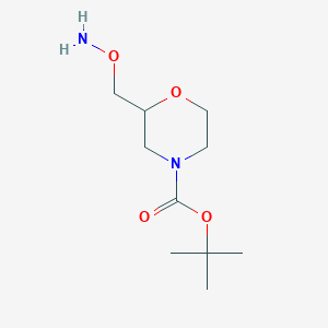 molecular formula C10H20N2O4 B8576661 Tert-butyl 2-[(aminooxy)methyl]morpholine-4-carboxylate 