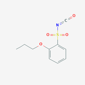 molecular formula C10H11NO4S B8576682 2-Propoxybenzene-1-sulfonyl isocyanate CAS No. 89412-74-8