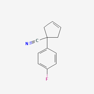 1-Cyano-1-(4-fluorophenyl)cyclopent-3-ene