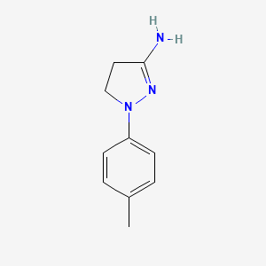 molecular formula C10H13N3 B8576763 3-Amino-1-p-tolyl-2-pyrazoline 