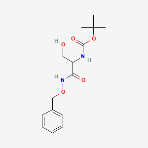 molecular formula C15H22N2O5 B8576785 HOCH2CH(NH-t-Boc)CONHOBn 