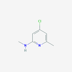 molecular formula C7H9ClN2 B8576786 4-Chloro-6-methyl-2-methylaminopyridine 