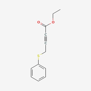 molecular formula C12H12O2S B8576792 4-Phenylsulfanyl-but-2-ynoic acid ethyl ester CAS No. 1058159-90-2